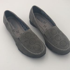 Skechers Expressway Laser Cutout Grey Flats